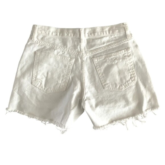 Free People Women Size 26 Distressed White Short Raw Hem - Picture 5 of 11
